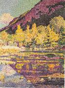 Ferdinand Hodler Am Fuss des Petit Saleve oil on canvas